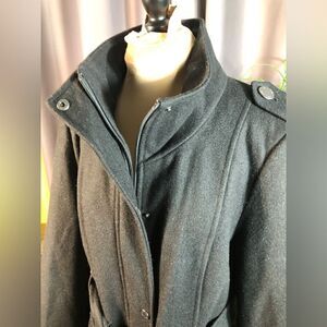 Calvin Klein mid length coat black size Medium